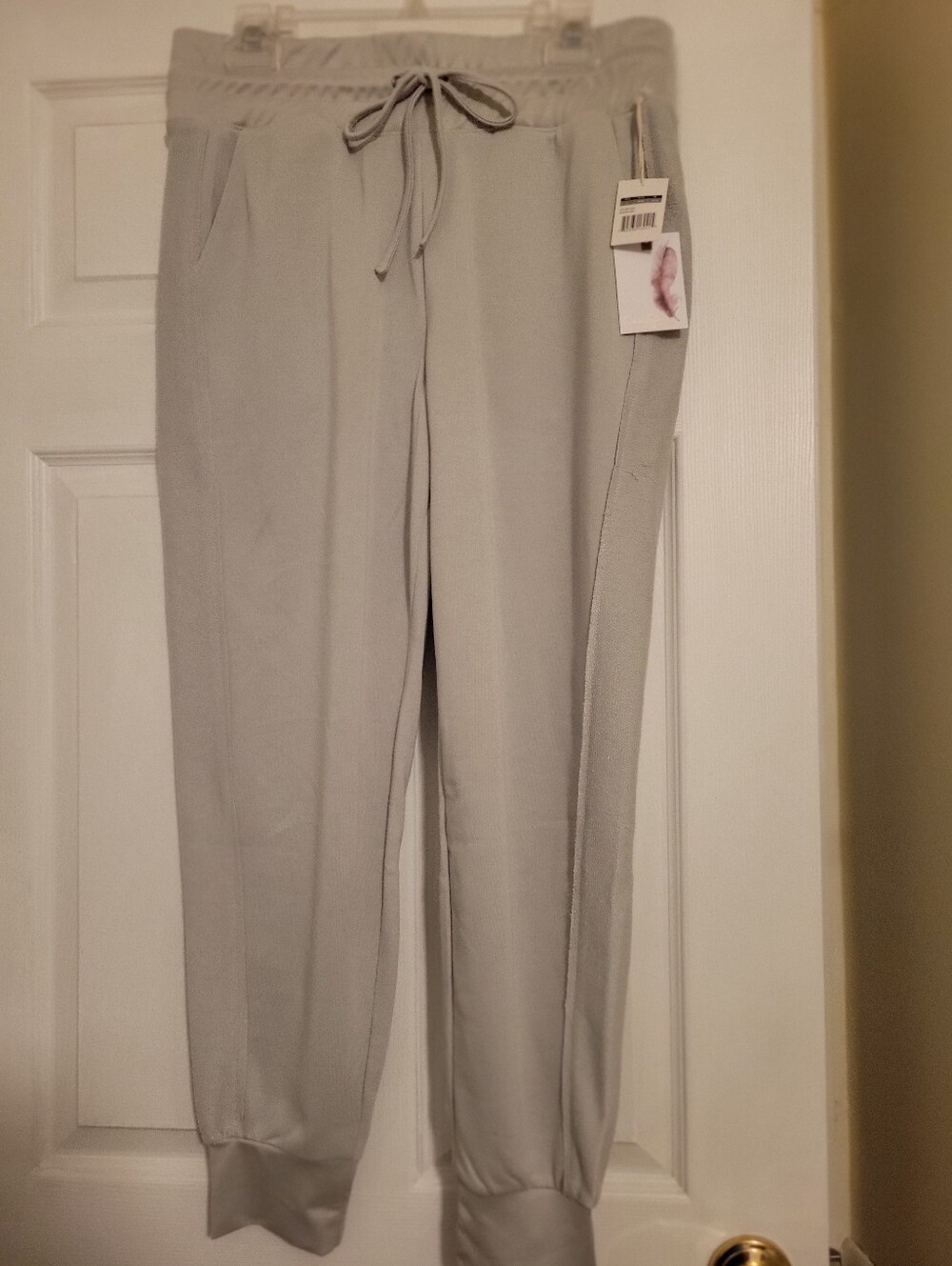 Jessica Simpson Light Gray Drawstring Jogger Pants